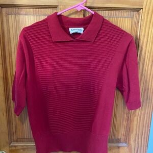 ModCloth Circus UK Red Short-Sleeve Sweater - Looks Vintage - Size UK M - NWT